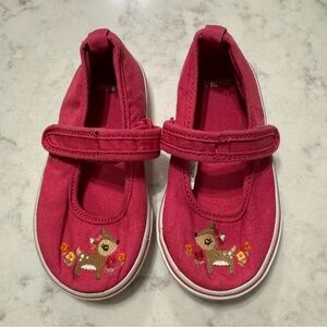 Gymboree Woodland Friends Deer Mary Jane Shoes Pink Girls Size 7